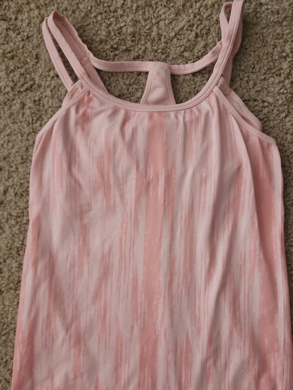 Athleta Blush Pink Ribbed Tank Top